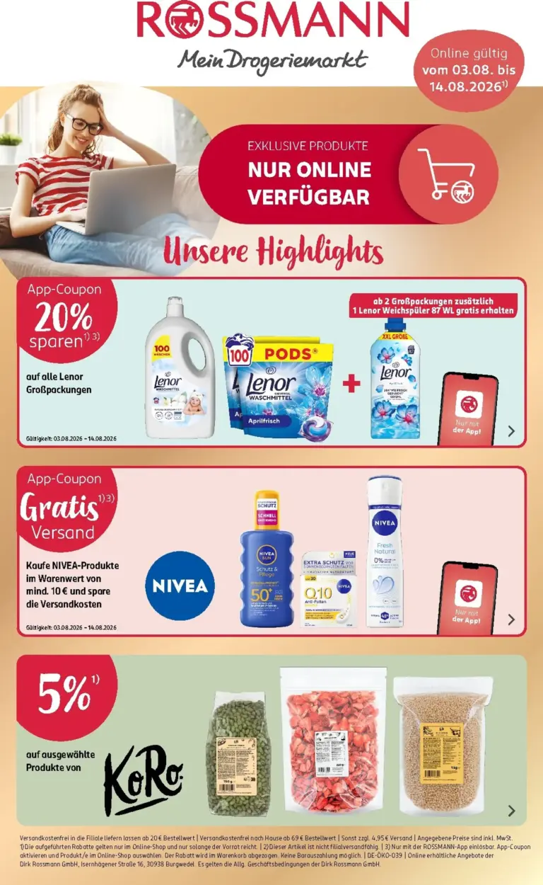 Rossmann Prospekt ab 03.08.2026
