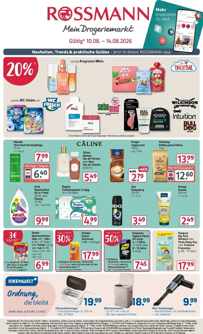 Rossmann Prospekt ab 10.08.2026