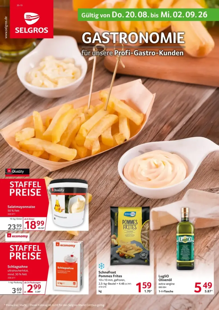 Selgros Prospekt ab 20.08.2026