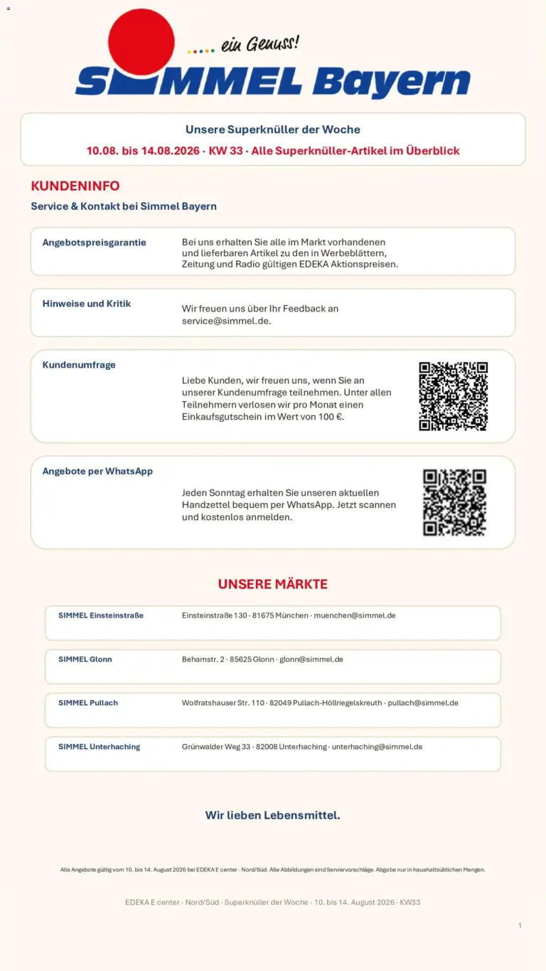 Simmel Prospekt ab 10.08.2026