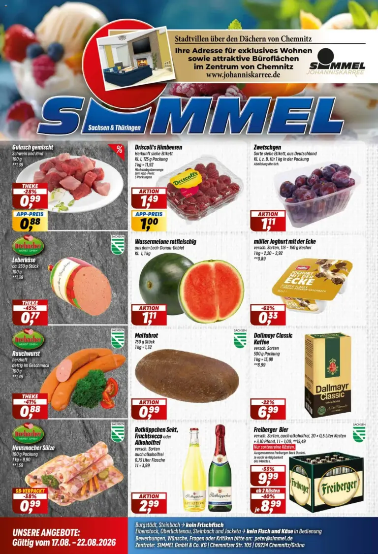 Simmel Prospekt ab 17.08.2026