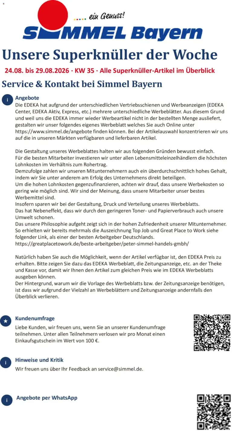 Simmel Prospekt ab 24.08.2026