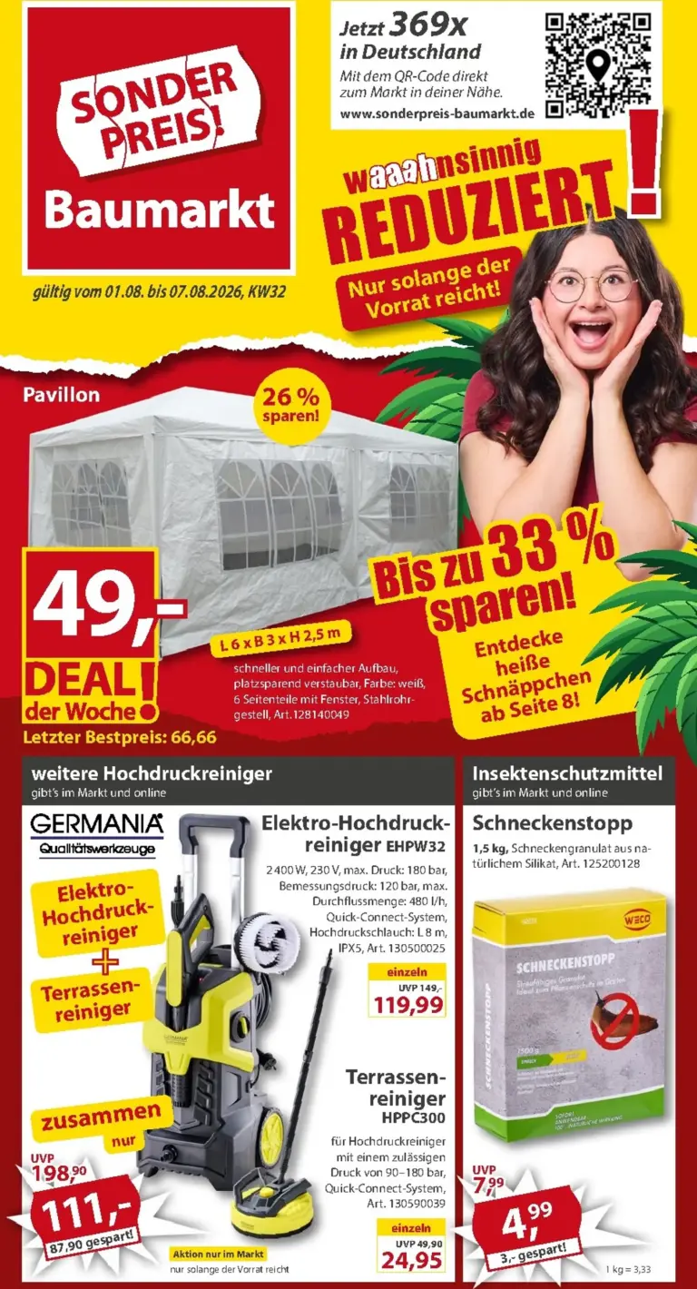 Sonderpreis Baumarkt Prospekt ab 01.08.2026