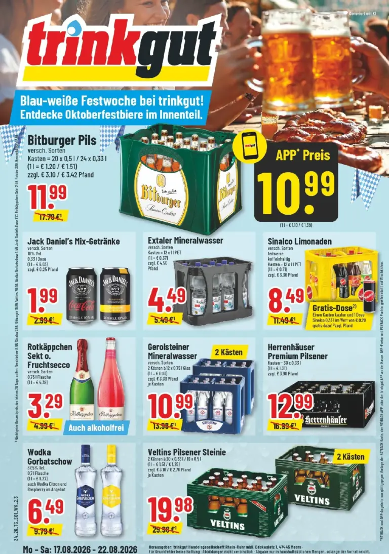 Trinkgut Prospekt ab 17.08.2026