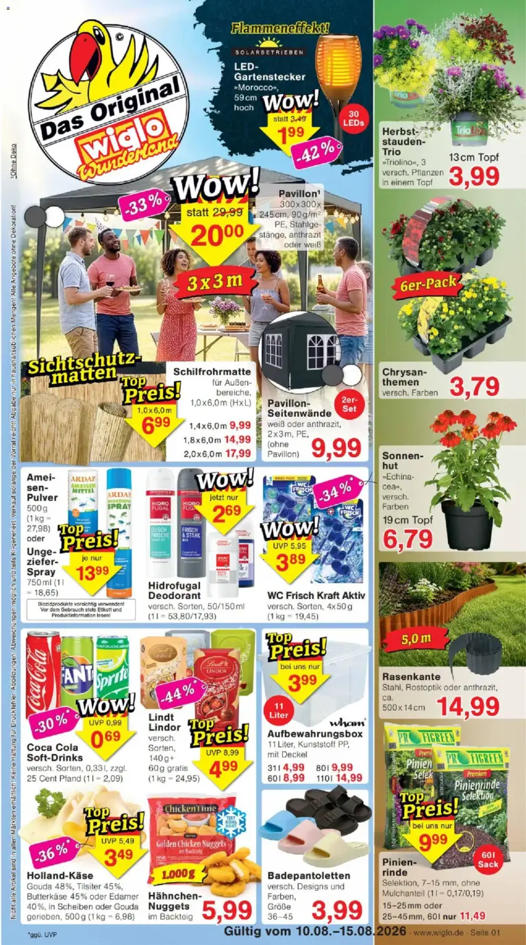 Wiglo Wunderland Prospekt ab 10.08.2026