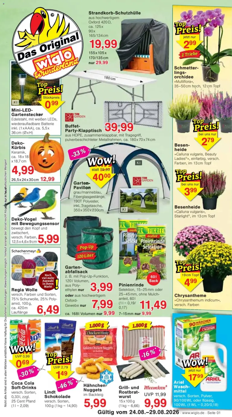 Wiglo Wunderland Prospekt ab 24.08.2026