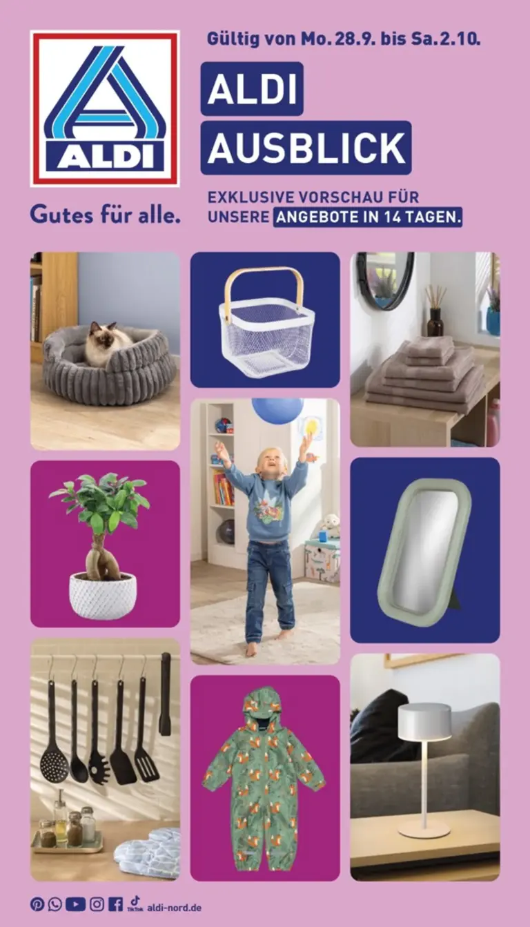 Aldi Nord Prospekt ab 28.09.2026
