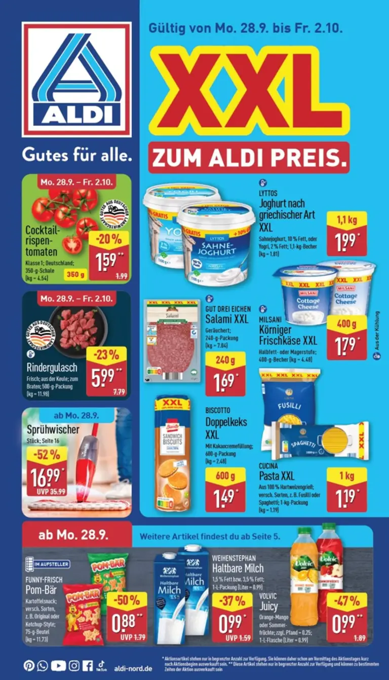Aldi Nord Prospekt ab 28.09.2026