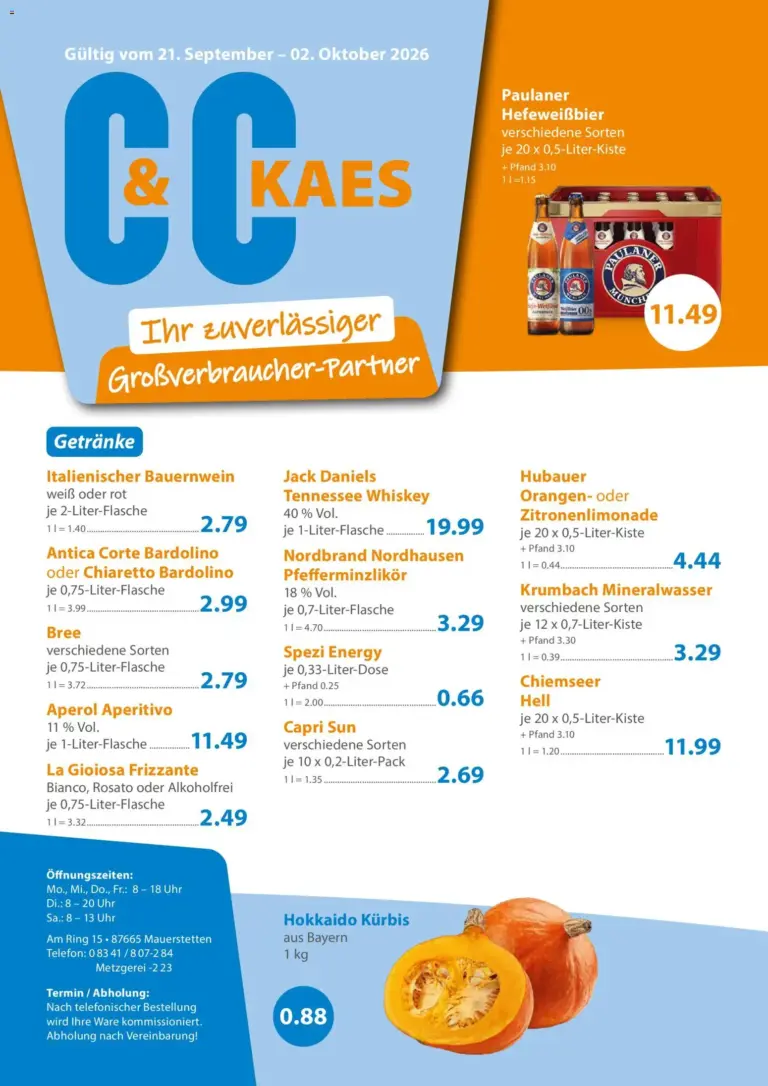 C&C Prospekt ab 21.09.2026