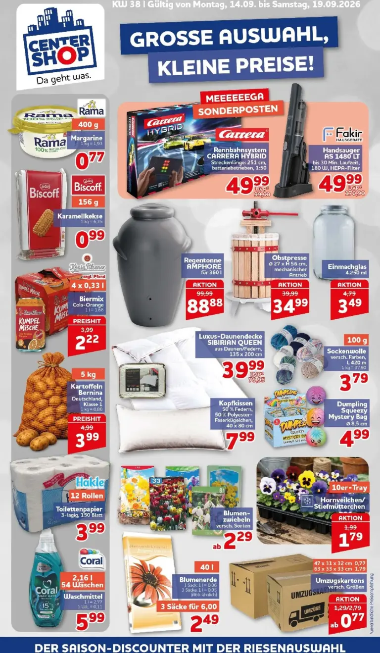Centershop Prospekt ab 14.09.2026