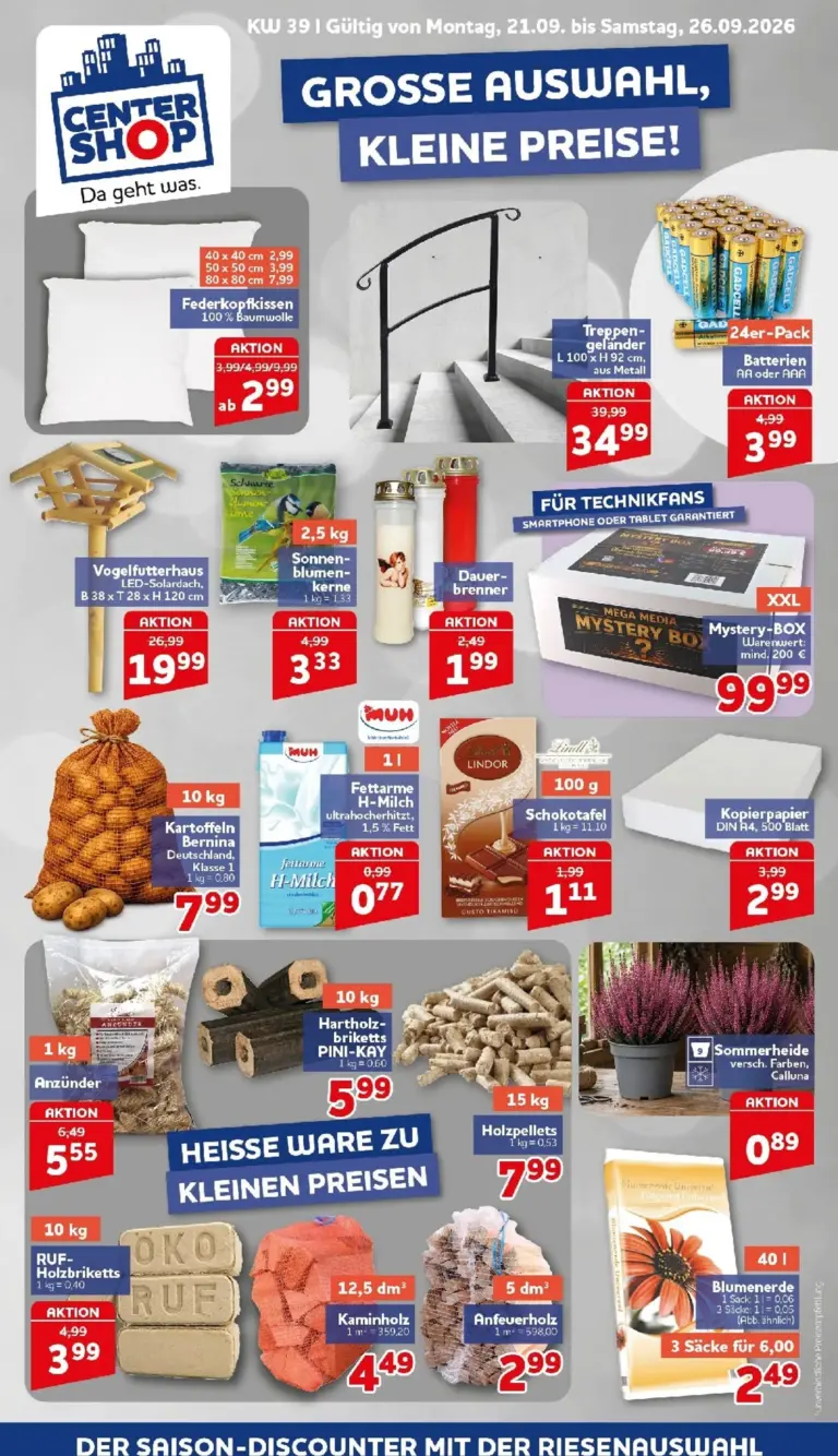 Centershop Prospekt ab 21.09.2026