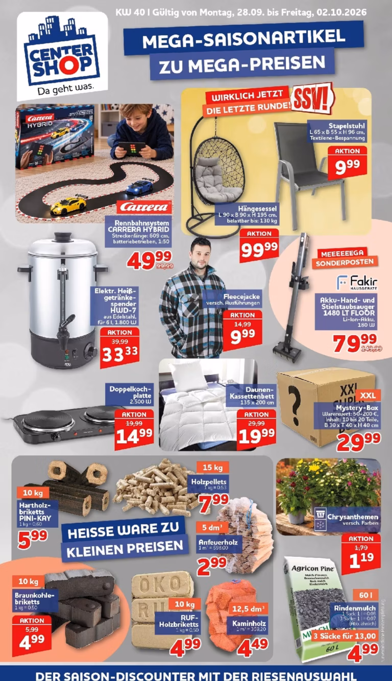 Centershop Prospekt ab 28.09.2026