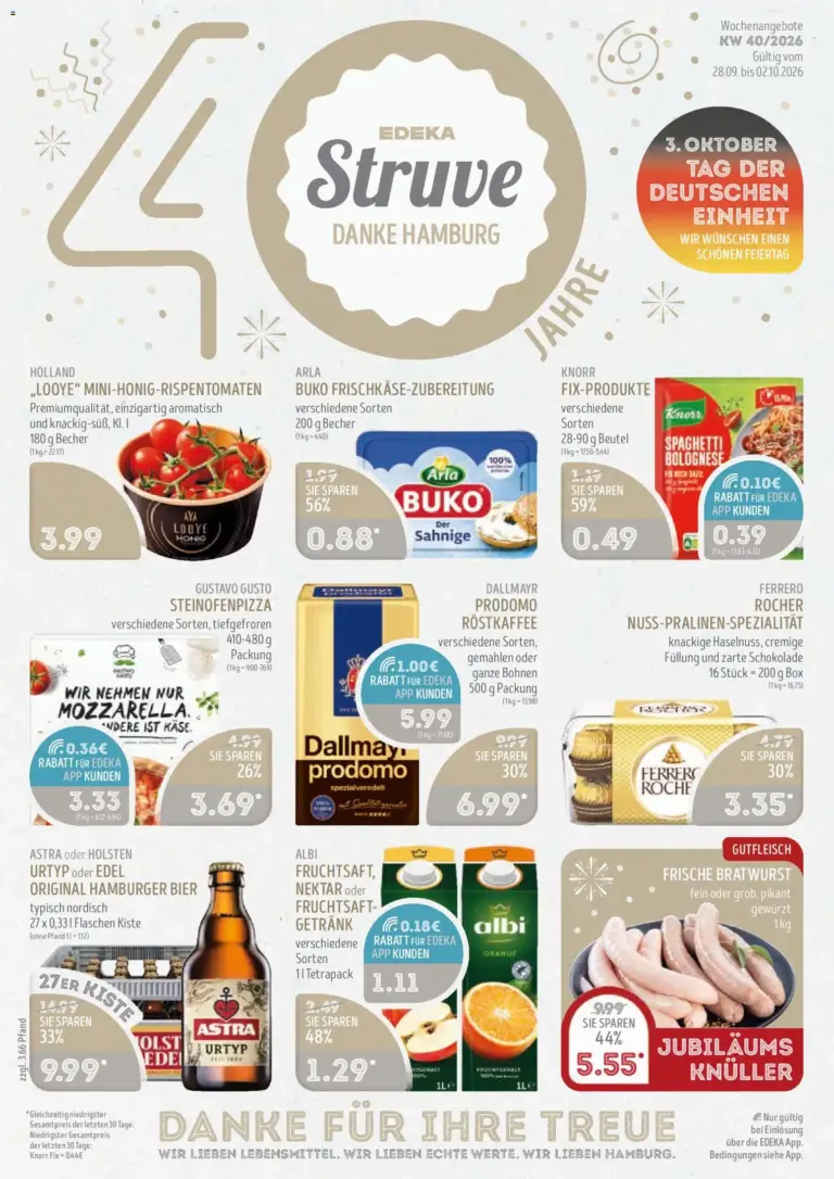 EDEKA Struve Prospekt ab 28.09.2026