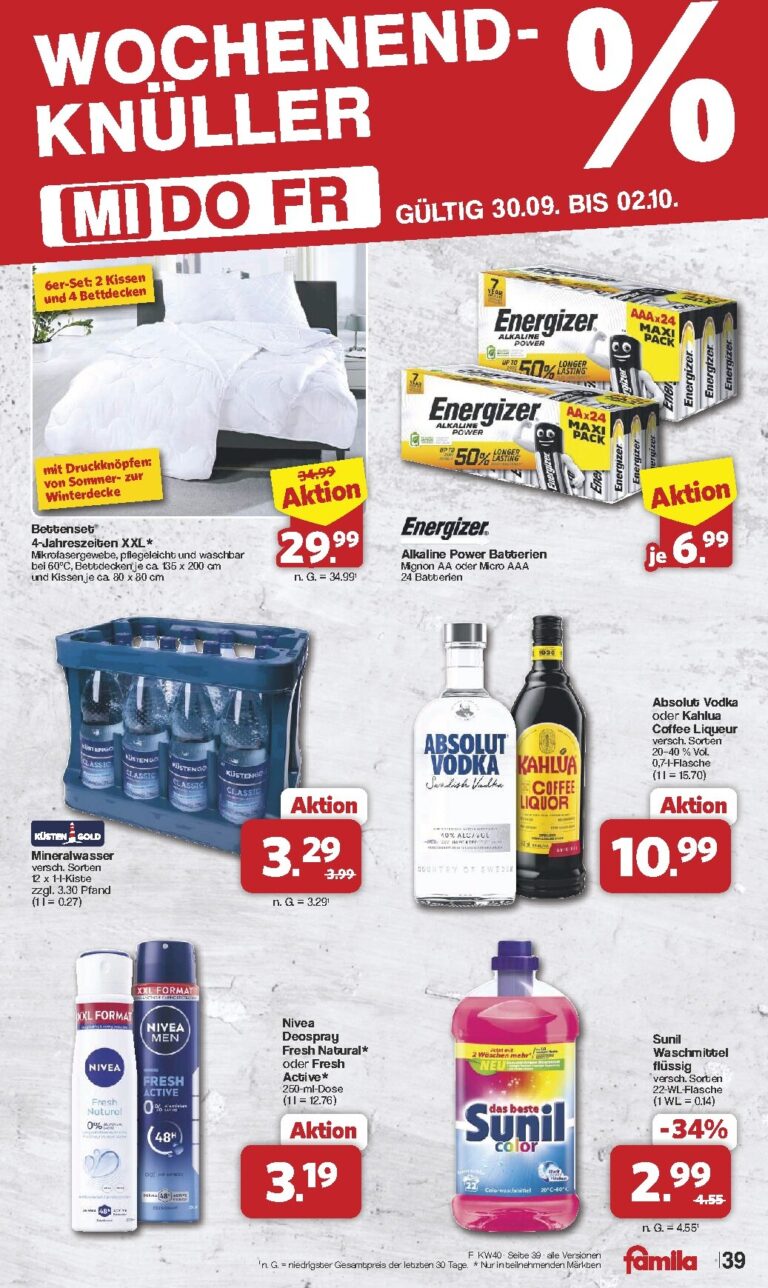 Famila Nordwest Prospekt ab 28.09.2026