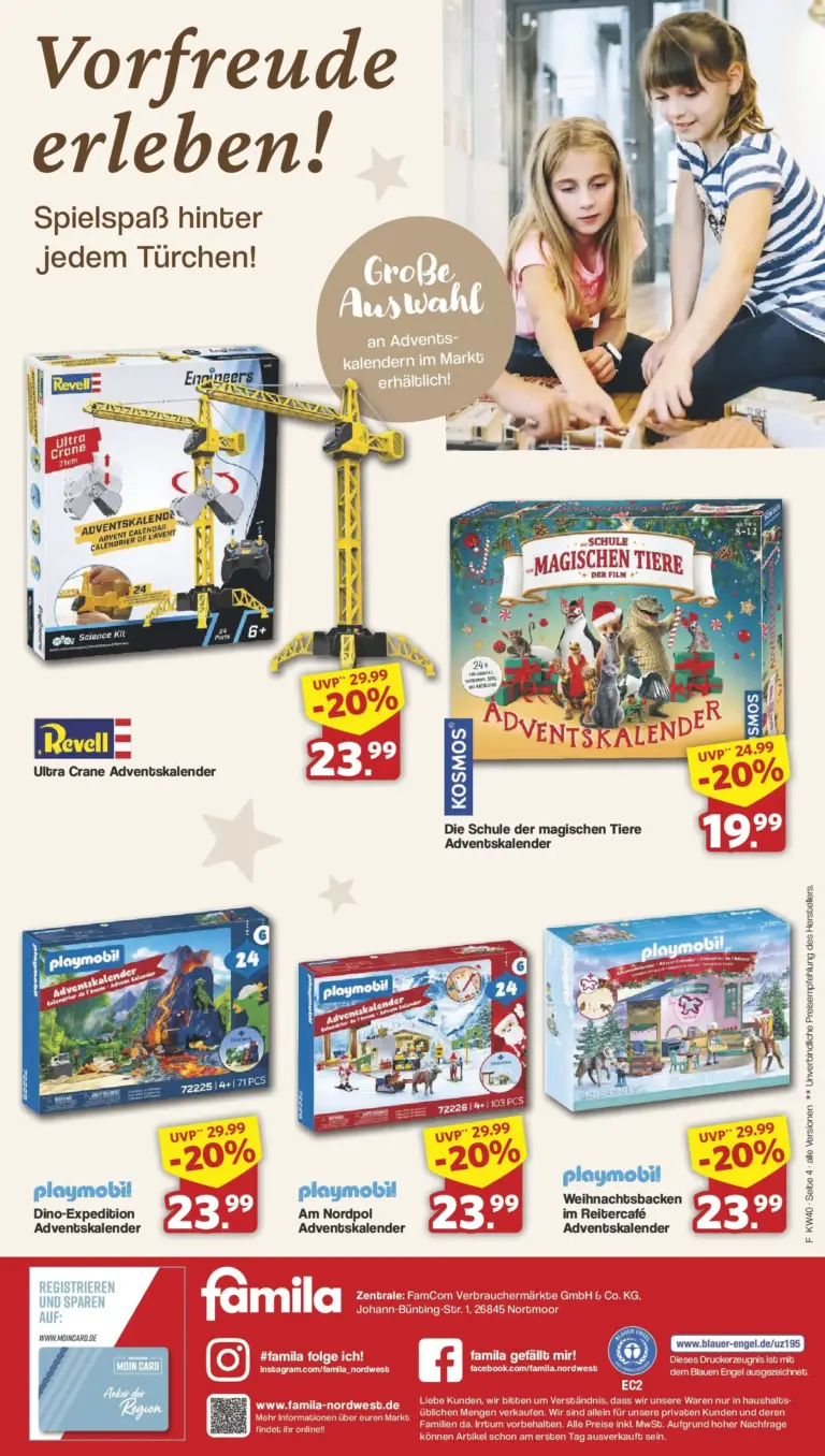 Famila Nordwest Prospekt ab 28.09.2026