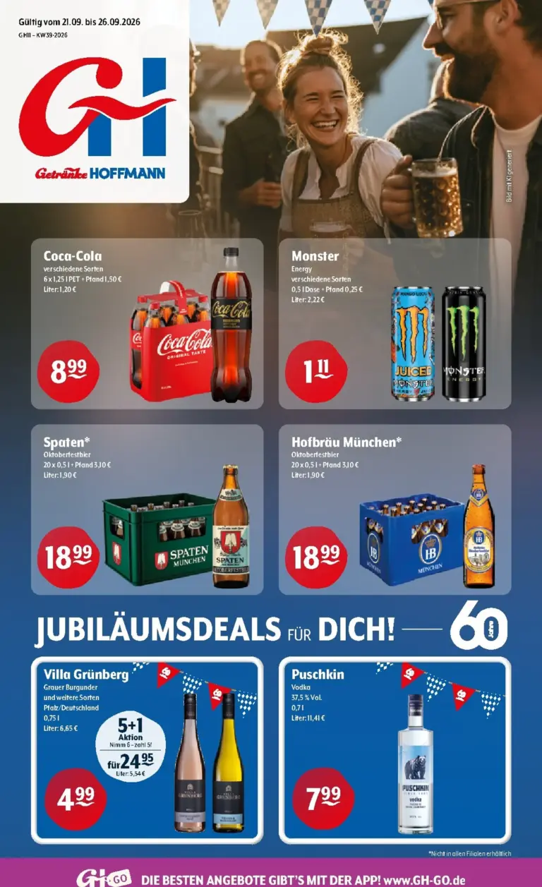 Getränke Hoffmann Prospekt ab 21.09.2026