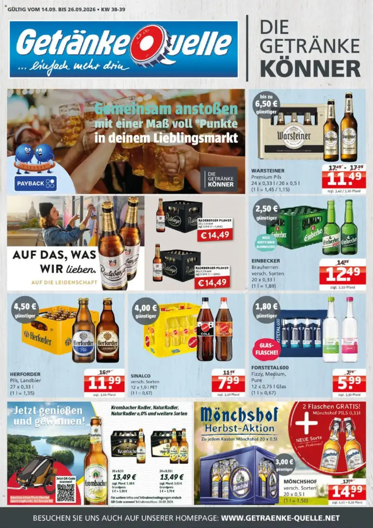 Getränke Quelle Prospekt ab 14.09.2026