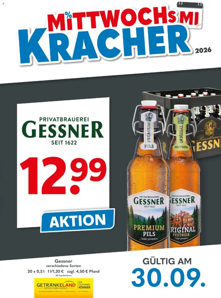 Getränkeland Prospekt ab 30.09.2026