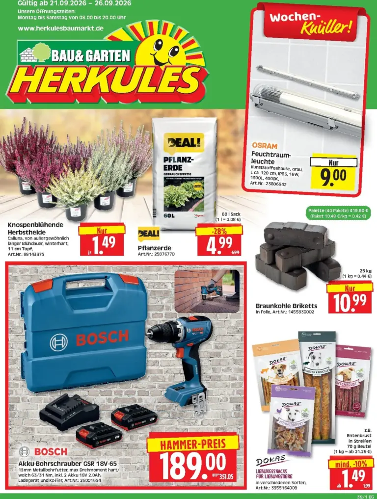 Herkules Prospekt ab 21.09.2026