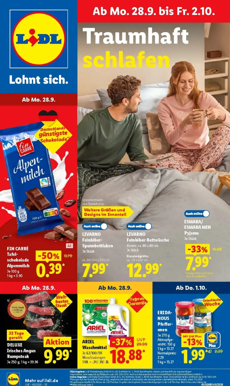 LIDL Prospekt ab 28.09.2026