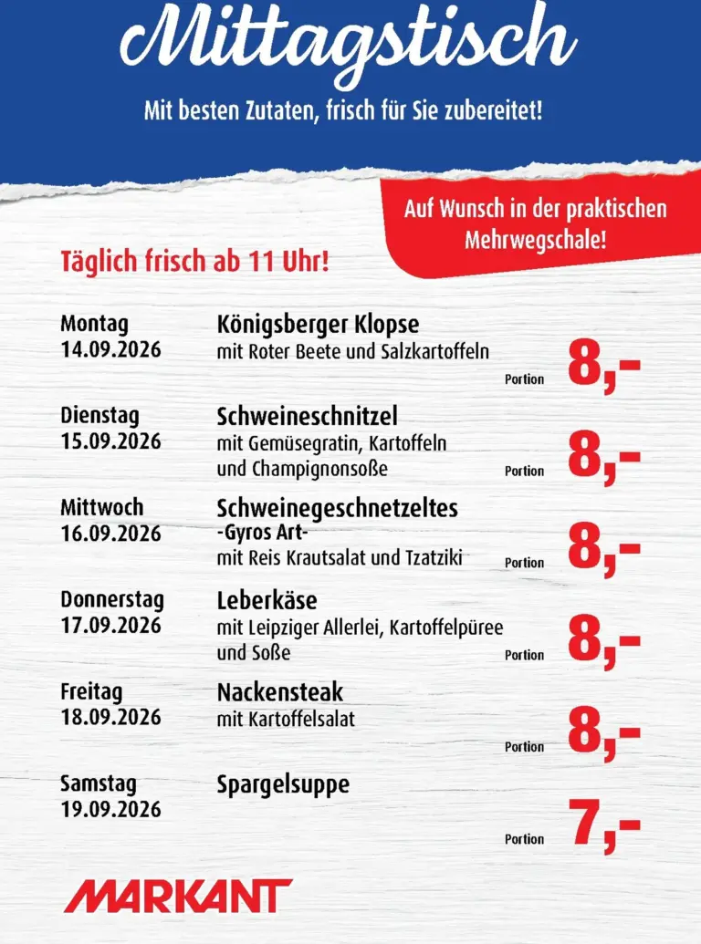 Markant Prospekt ab 14.09.2026