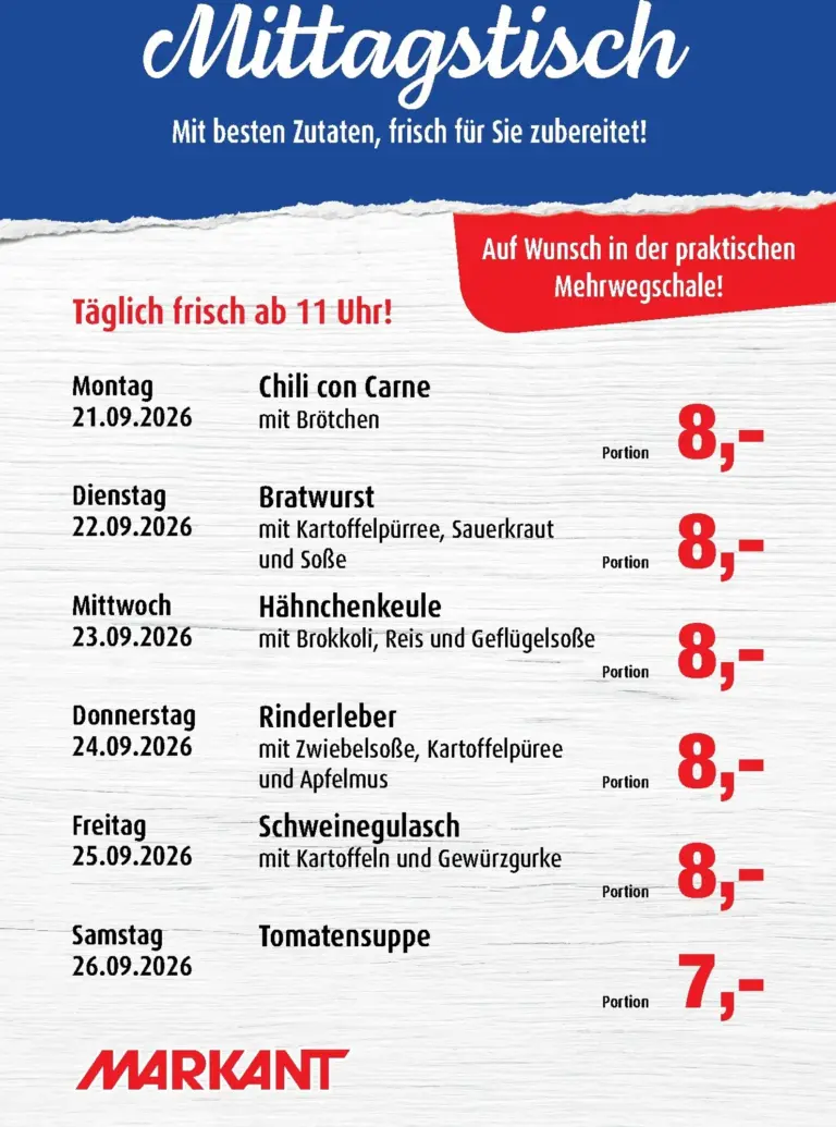 Markant Prospekt ab 21.09.2026