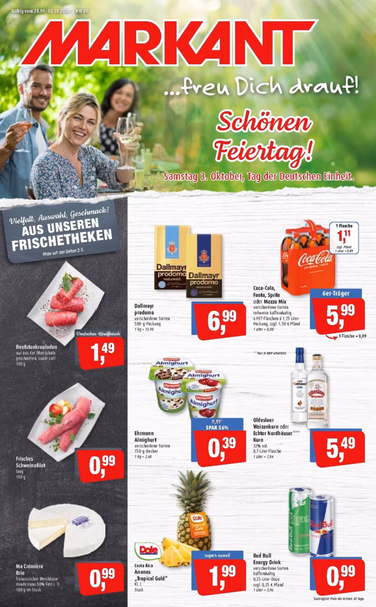 Markant Prospekt ab 28.09.2026
