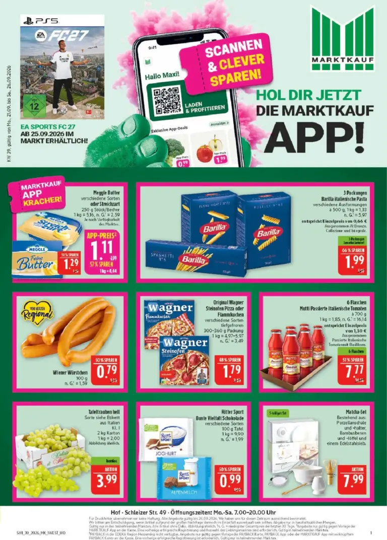 Marktkauf Prospekt ab 21.09.2026