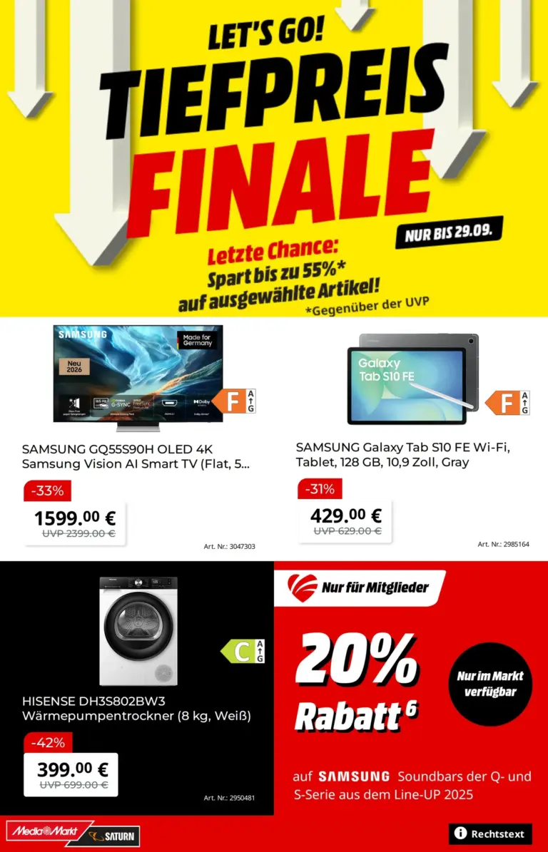 MediaMarkt Prospekt ab 01.09.2026