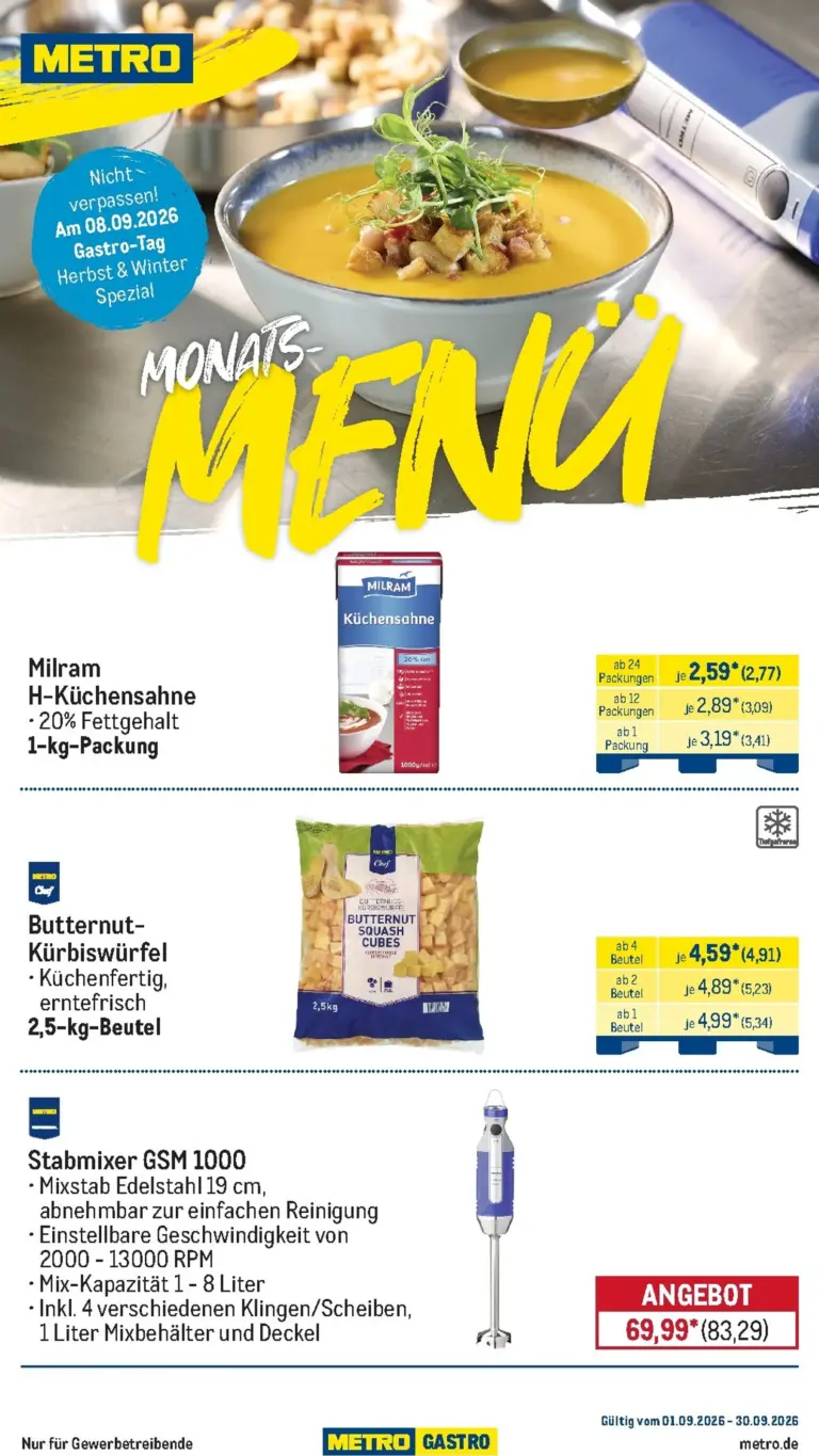METRO Prospekt ab 01.09.2026