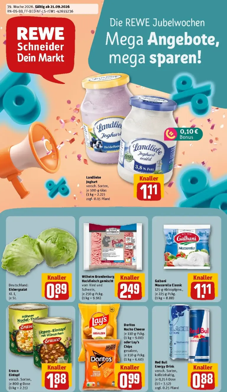 REWE Prospekt ab 21.09.2026