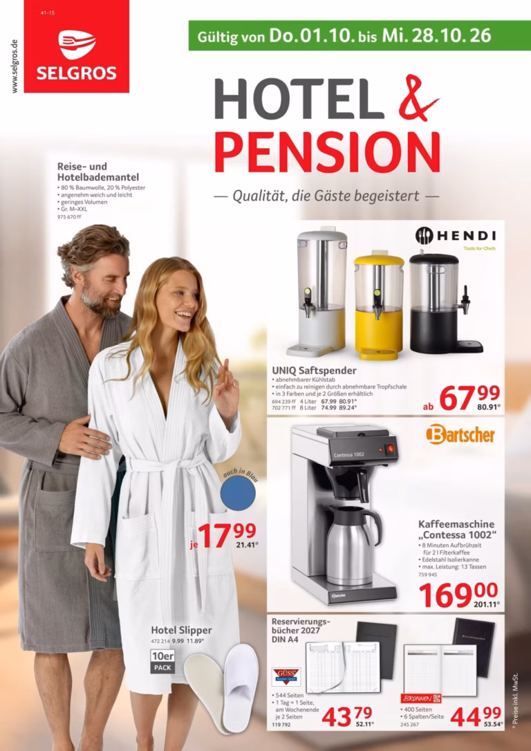Selgros Prospekt ab 01.10.2026