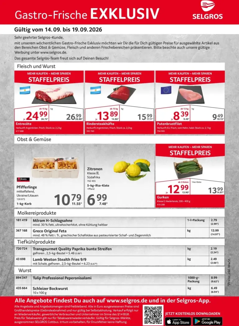 Selgros Prospekt ab 14.09.2026