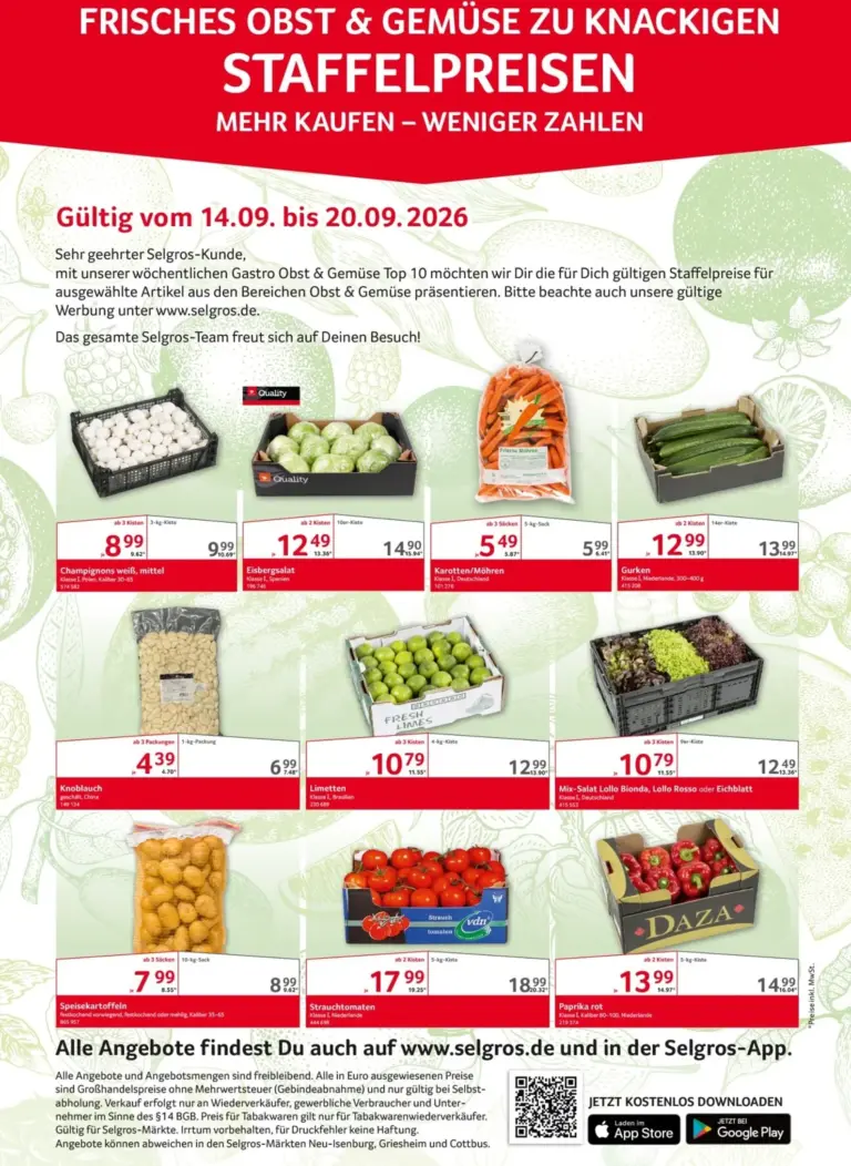 Selgros Prospekt ab 14.09.2026