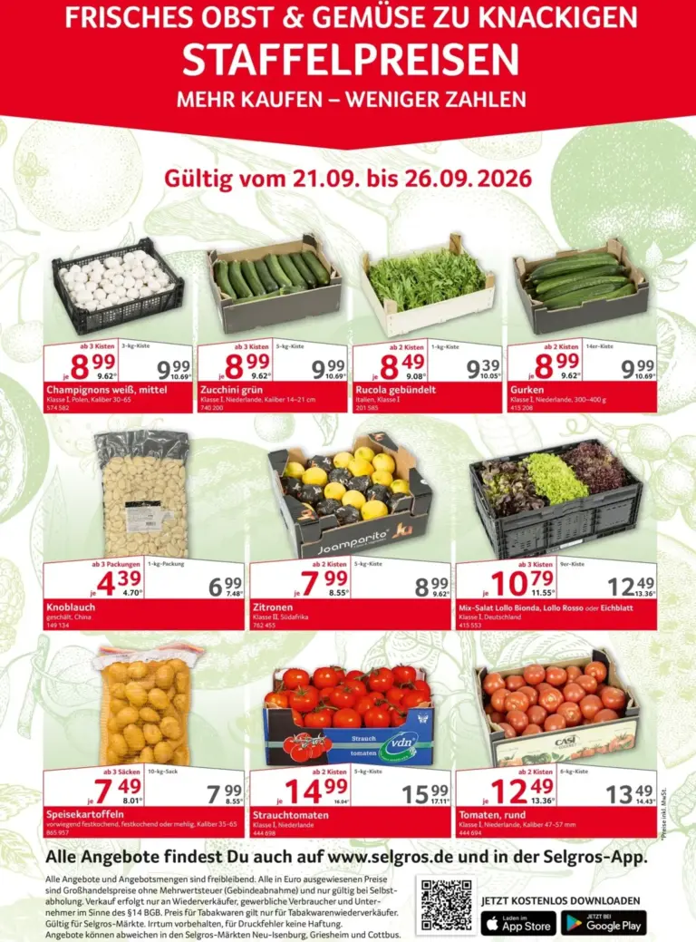 Selgros Prospekt ab 21.09.2026