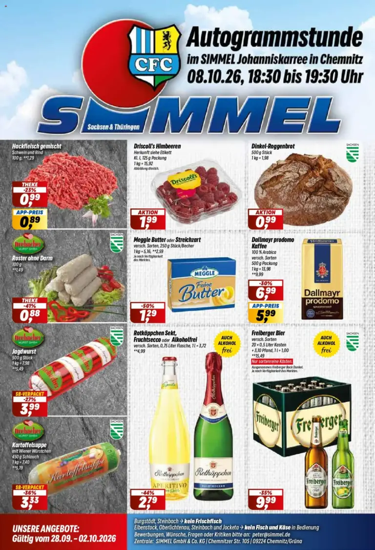 Simmel Prospekt ab 28.09.2026