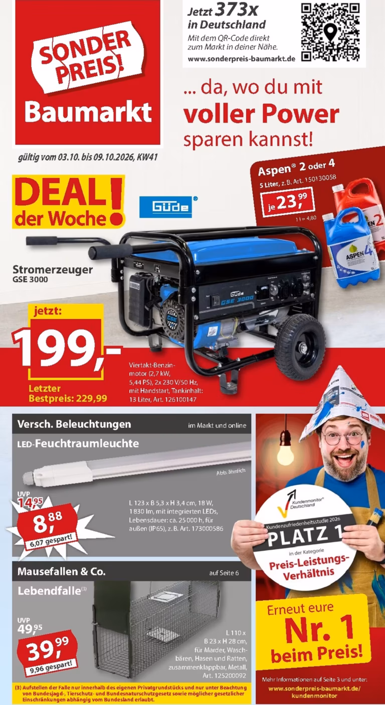Sonderpreis Baumarkt Prospekt ab 03.10.2026
