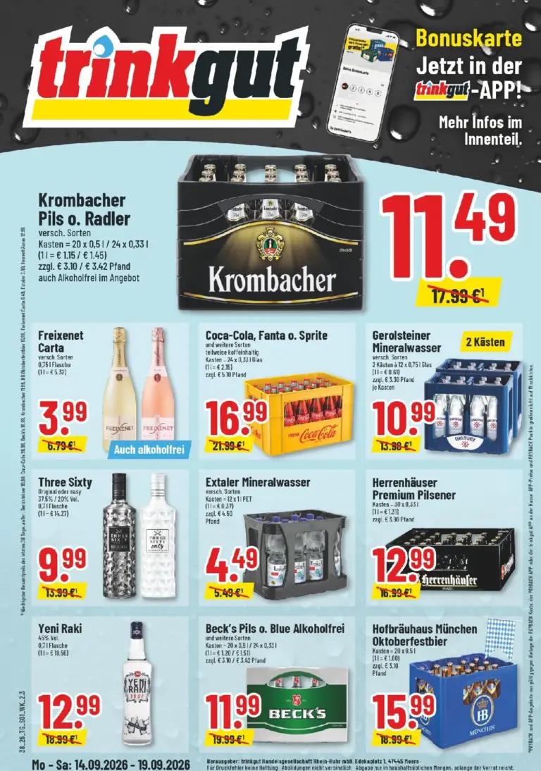 Trinkgut Prospekt ab 14.09.2026