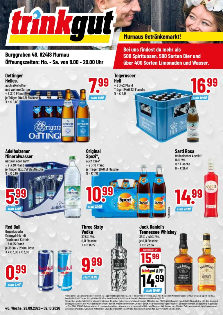 Trinkgut Prospekt ab 28.09.2026