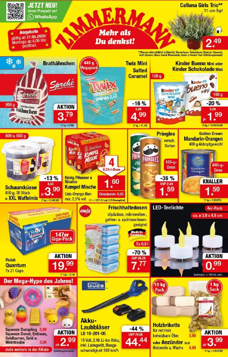 Zimmermann Prospekt ab 21.09.2026