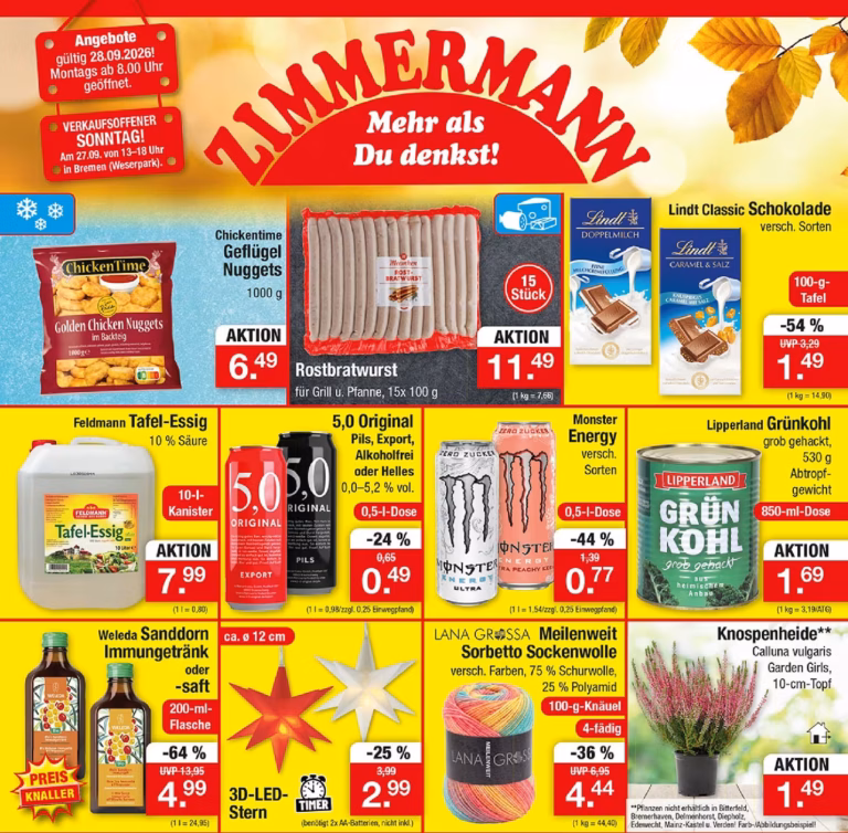 Zimmermann Prospekt ab 28.09.2026