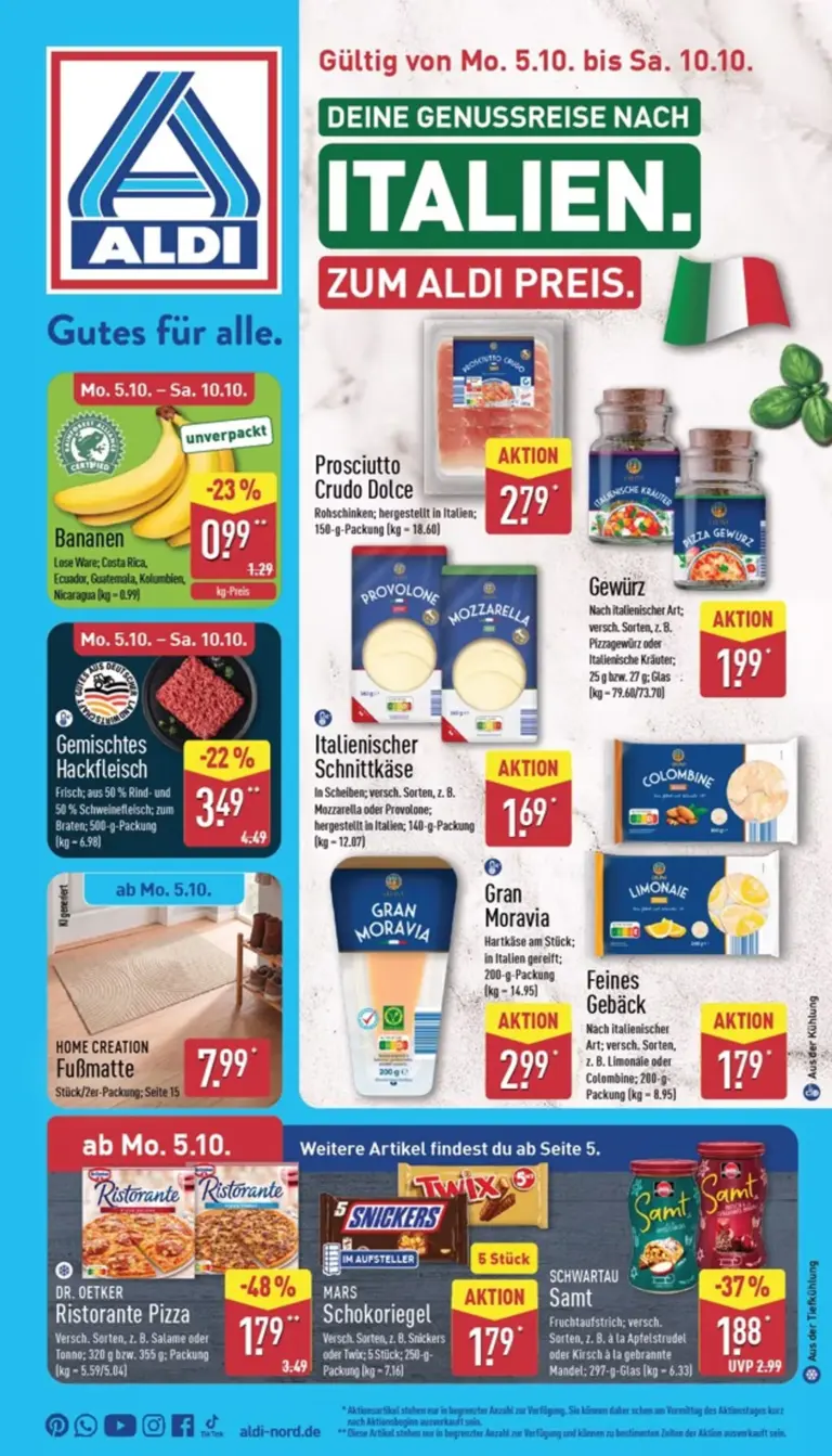 Aldi Nord Prospekt ab 05.10.2026
