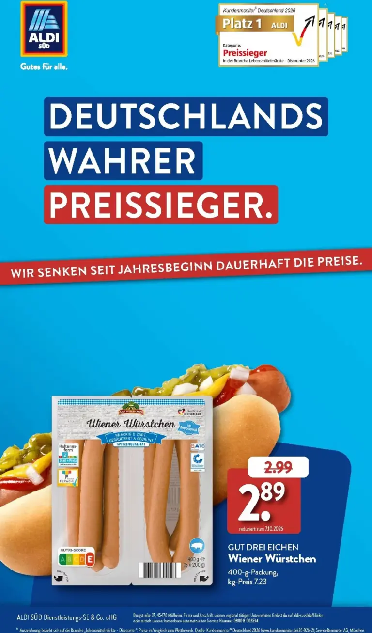 Aldi Süd Prospekt ab 27.09.2026