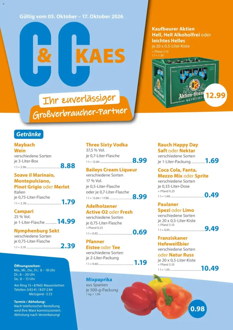 C&C Prospekt ab 05.10.2026