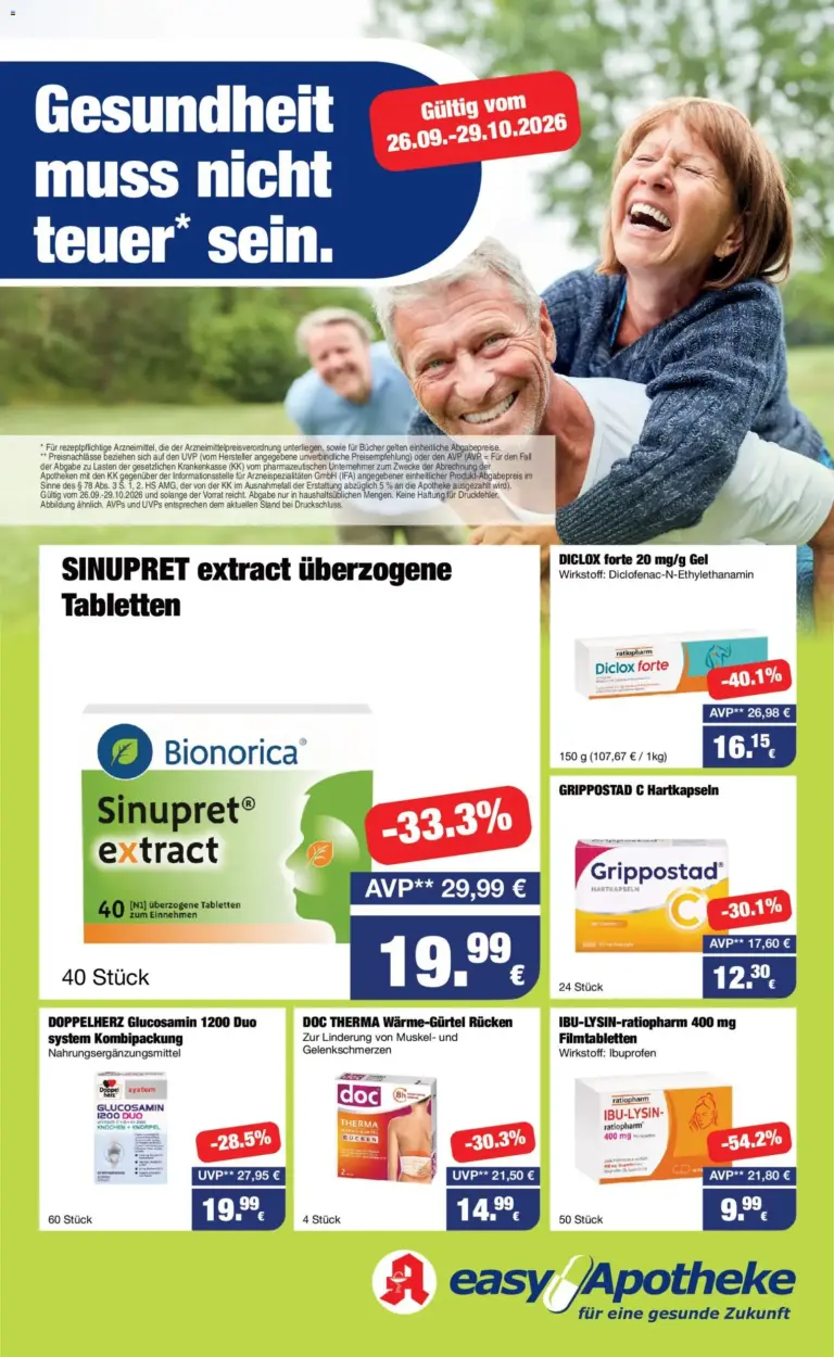 Easy Apotheke Prospekt ab 26.09.2026