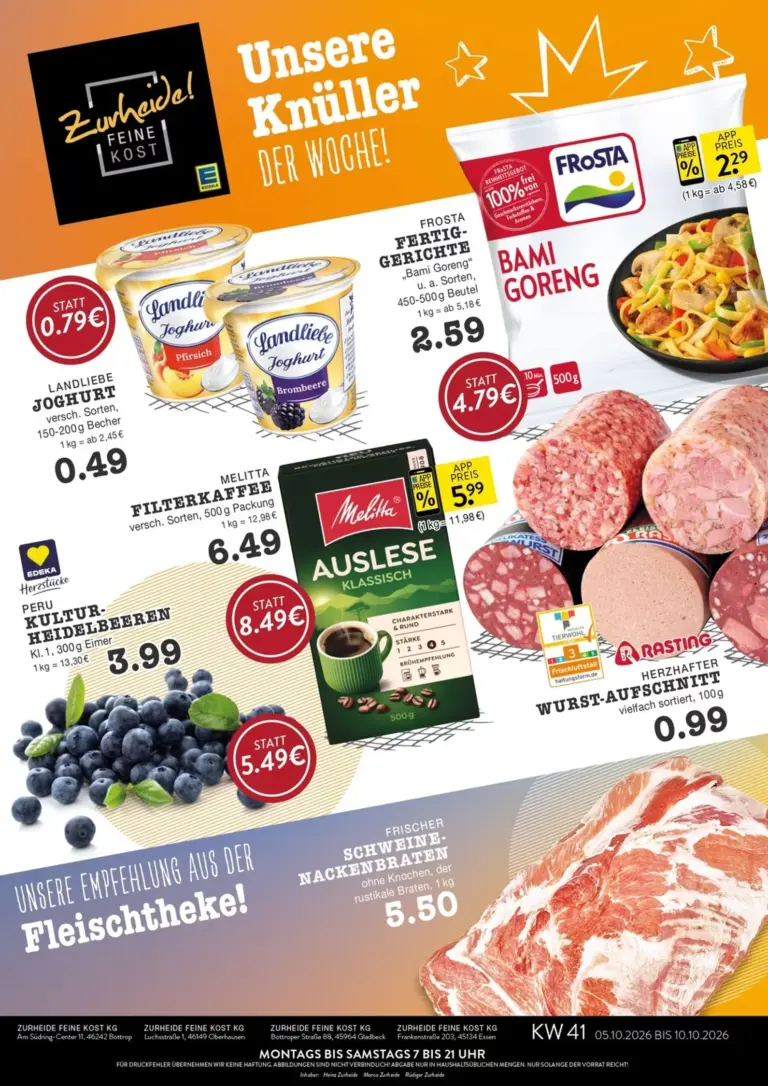 Edeka Zurheide Prospekt ab 05.10.2026