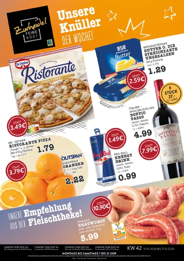 Edeka Zurheide Prospekt ab 12.10.2026