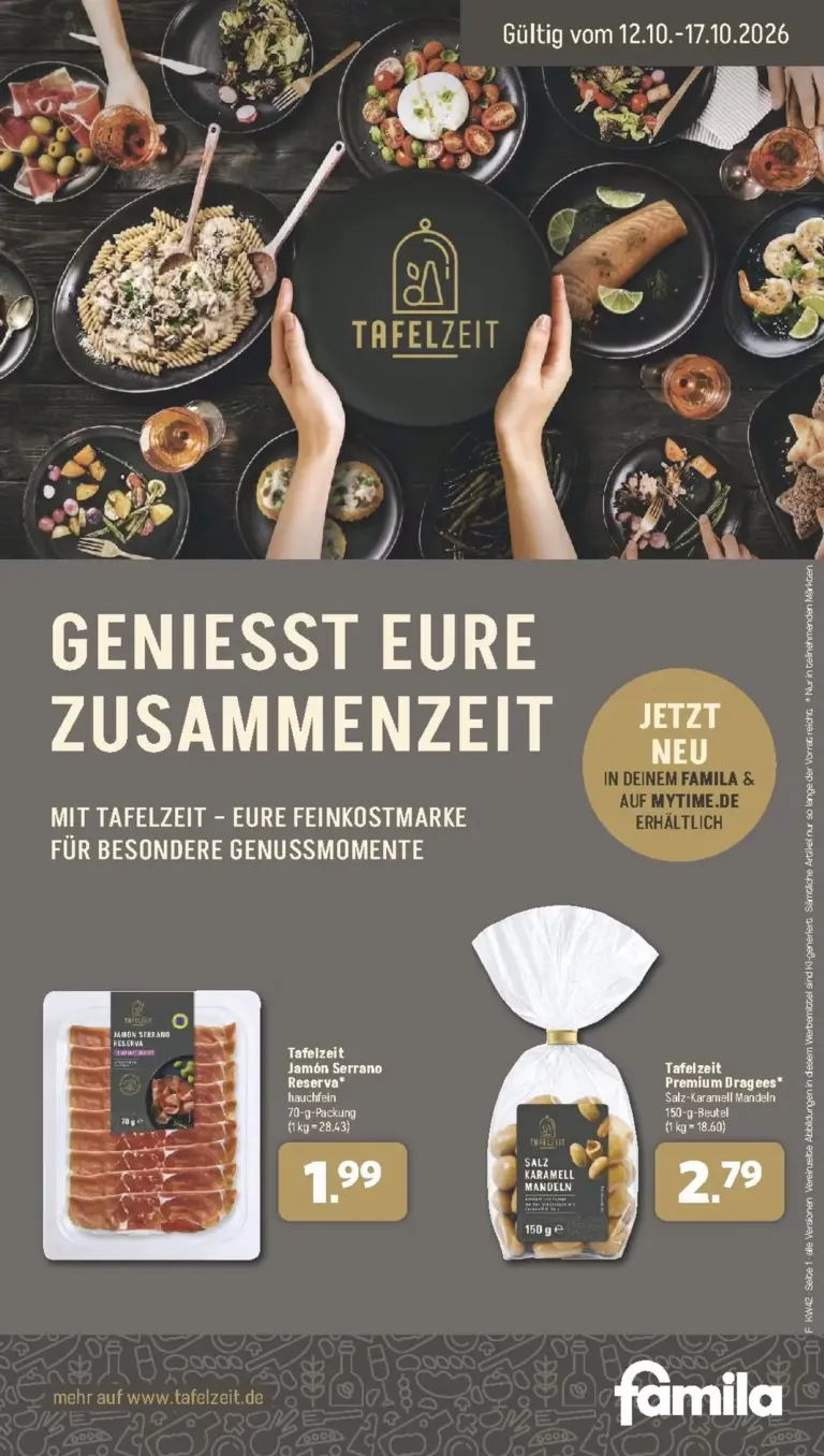 Famila Nordwest Prospekt ab 12.10.2026