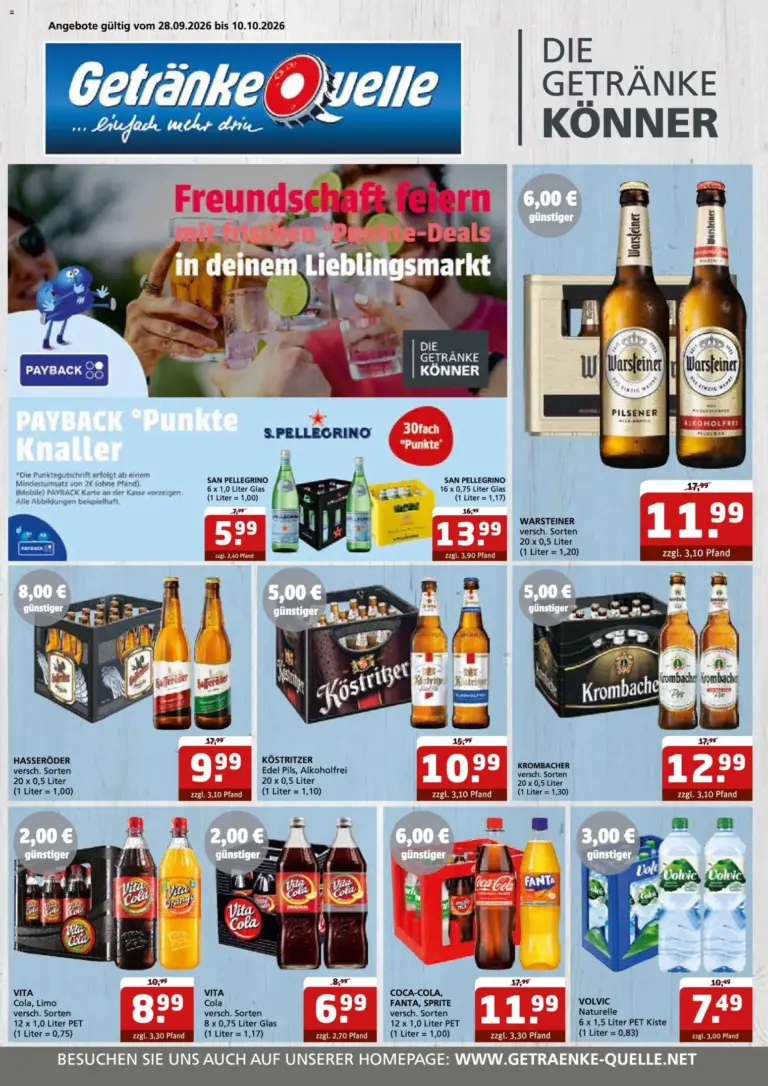 Getränke Quelle Prospekt ab 28.09.2026