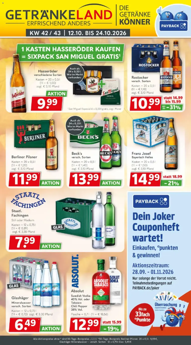 Getränkeland Prospekt ab 12.10.2026